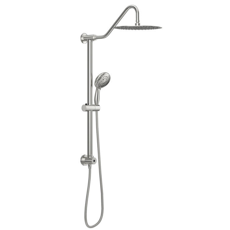 Lofeyo 10 Inch Wall Mount Dual Shower Heads with Handheld Shower and